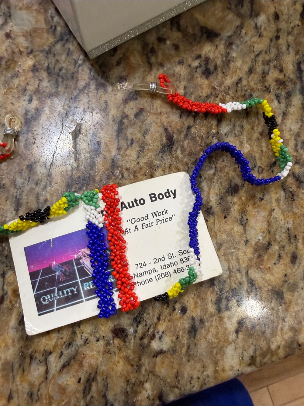 Handcrafted Multicolor Beaded Earbud Strap for Women